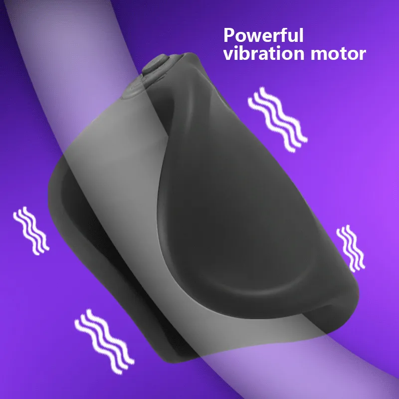 recarharege 남성 glans 진동기 충전식 확대 페니스 진동 마사지 지속적인 자극 트레이너 성인 섹스 토이 남자 Y19061202