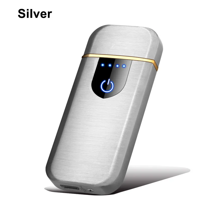 USB Lichtere vingerafdrukaanraaksing Smart Lighters Elektrische oplaadbare vlamloze sigaret Igniter Mini Winddicht7591546