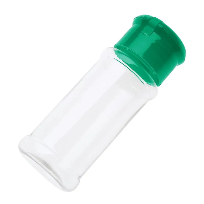 10 pçs frasco de especiarias de plástico sal pimenta shakers tempero jar churrasco condimento garrafas de vinagre recipientes de cozinha para spices1210y