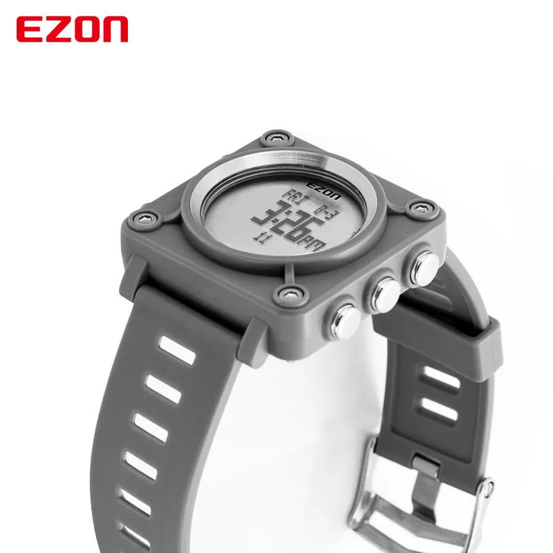 cwp 2021 EZON L012 orologio digitale casual di moda di alta qualità sport all'aria aperta bussola impermeabile cronometro orologi da polso bambini227C