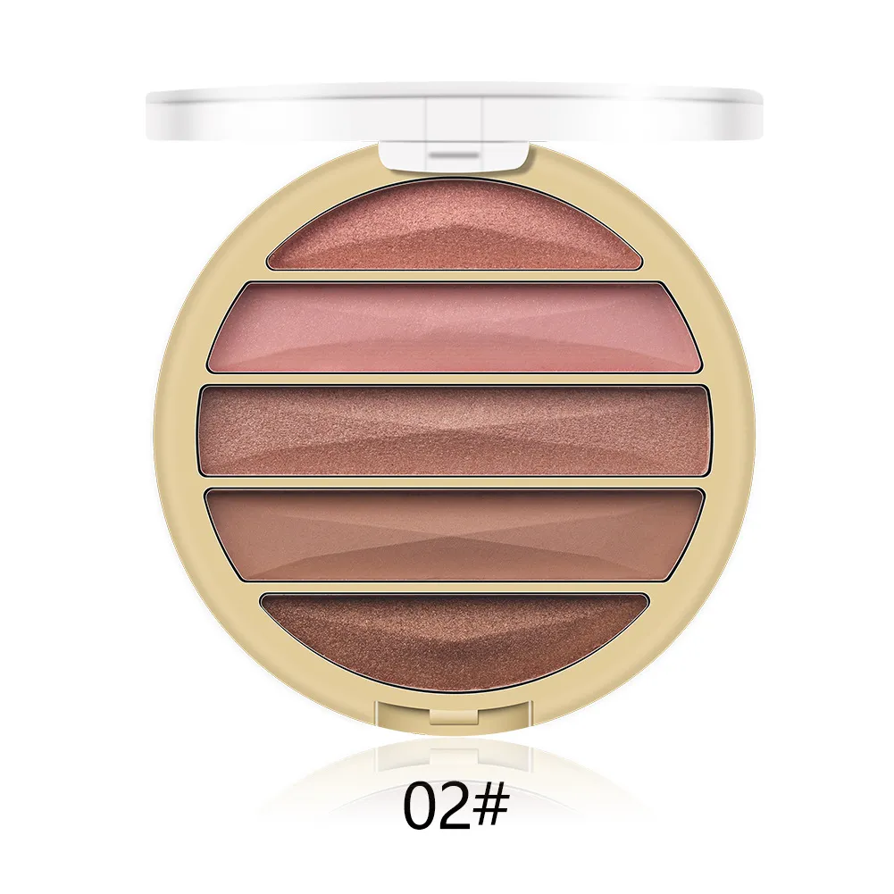 Mini 5 Cor Natural paleta de sombra shimmer e fosco paletes de sombra de olho senhorita rosa cores cores maquiagem