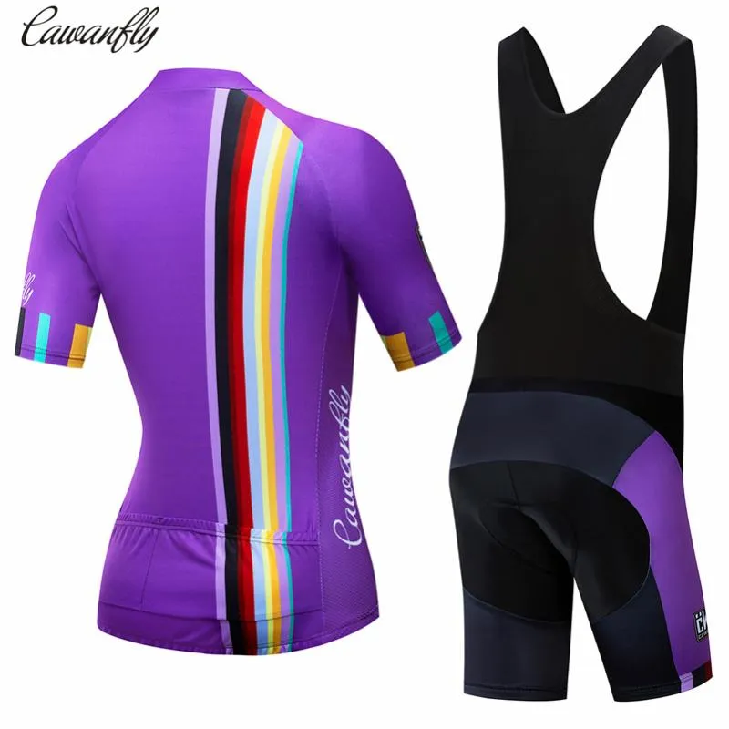Maglia da ciclismo Imposta IRONANT Coppia da donna Manica corta Abbigliamento estivo Abbigliamento da bici 2021 Pro Team Purple2030