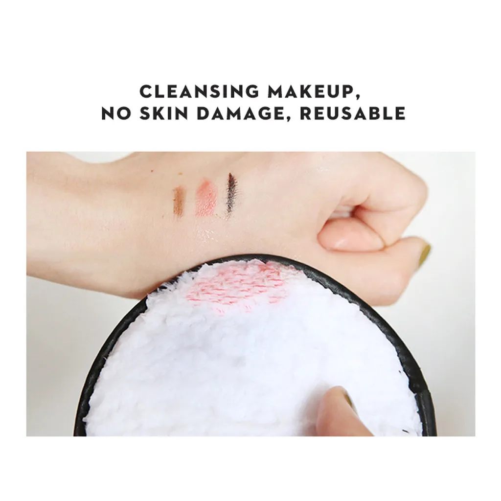 Makeup Makeup Remover Pads Многоразовые мытье Очищающие ананас Pattern Pattern Cookie Pure Clack Peace Очистить Губку