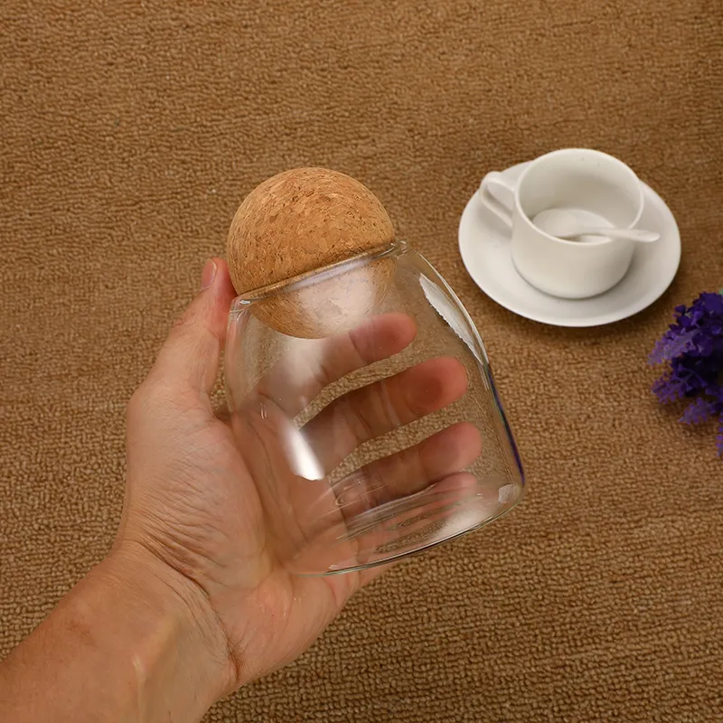 Bottiglia di stoccaggio sigillata in vetro di spezia trasparente a 3 dimensioni con barattolo in muratore di tacchette tè da tè alimenti tè alimenti alimenti tè tè tè tè contenitore T5877771