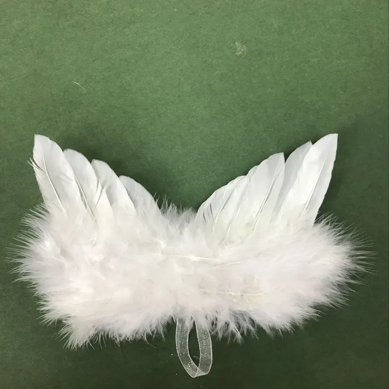 10 peça anjo penas asas para artesanato branco mini asas anjos, DIY festa decoração de presente criança fotografia