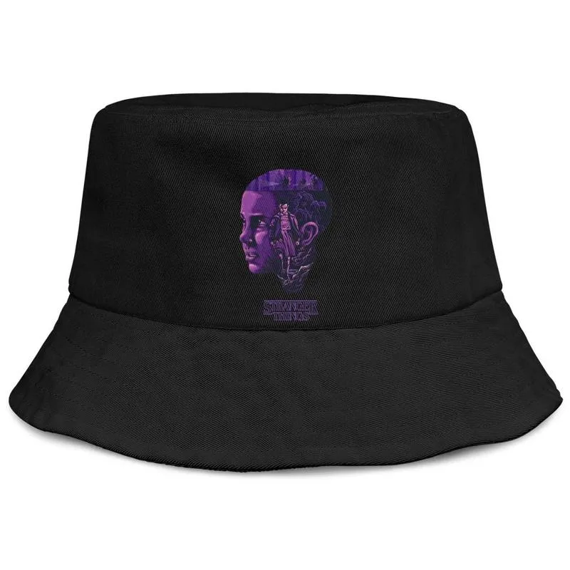 Stranger Things Bienvenue à Hawkins Logo noir femmes pêche seau chapeau de soleil design équipe sportive unique classique seau suncap4852178