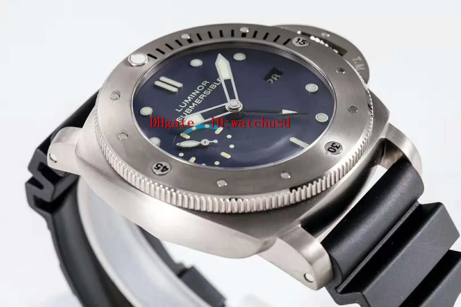 ZF Factory SUBMERSIBLE Мужские часы pam371 Наручные часы Титановые спортивные часы Светящиеся часы Сапфировые водонепроницаемые p9001 Автоматические Me239I