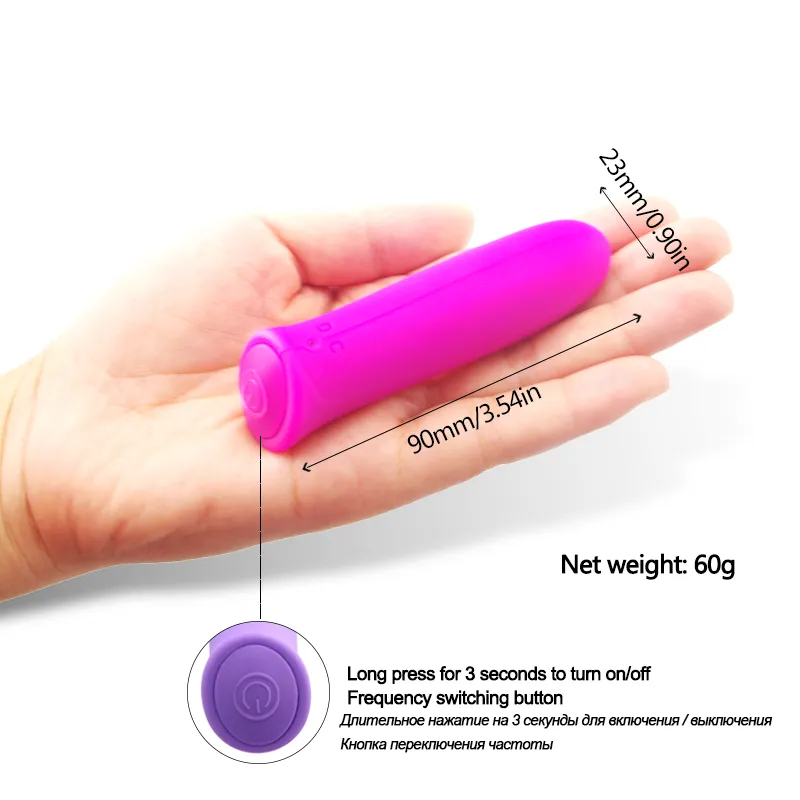 Lusso Mini GSpot vibratore piccolo proiettile stimolatore del clitoride 10 velocità uovo vibrante prodotti del sesso adulti giocattoli del sesso la donna Y2006168523529