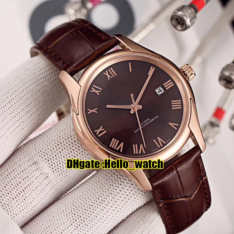 Tanie nowe 41 mm Classic 316L stalowa obudowa 431 13 41 21 02 001 Biała tarcza automatyczna męska zegarek skórzane paski Zegarki Hello Watch272s