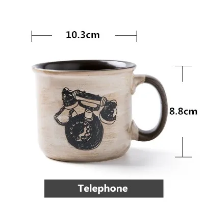 Kreative Retro Kamera Keramik Tassen Phonographen Telefon TV set Tassen Büro Frühstück Milch Kaffee Becher Für Freund Geschenk Cup2833