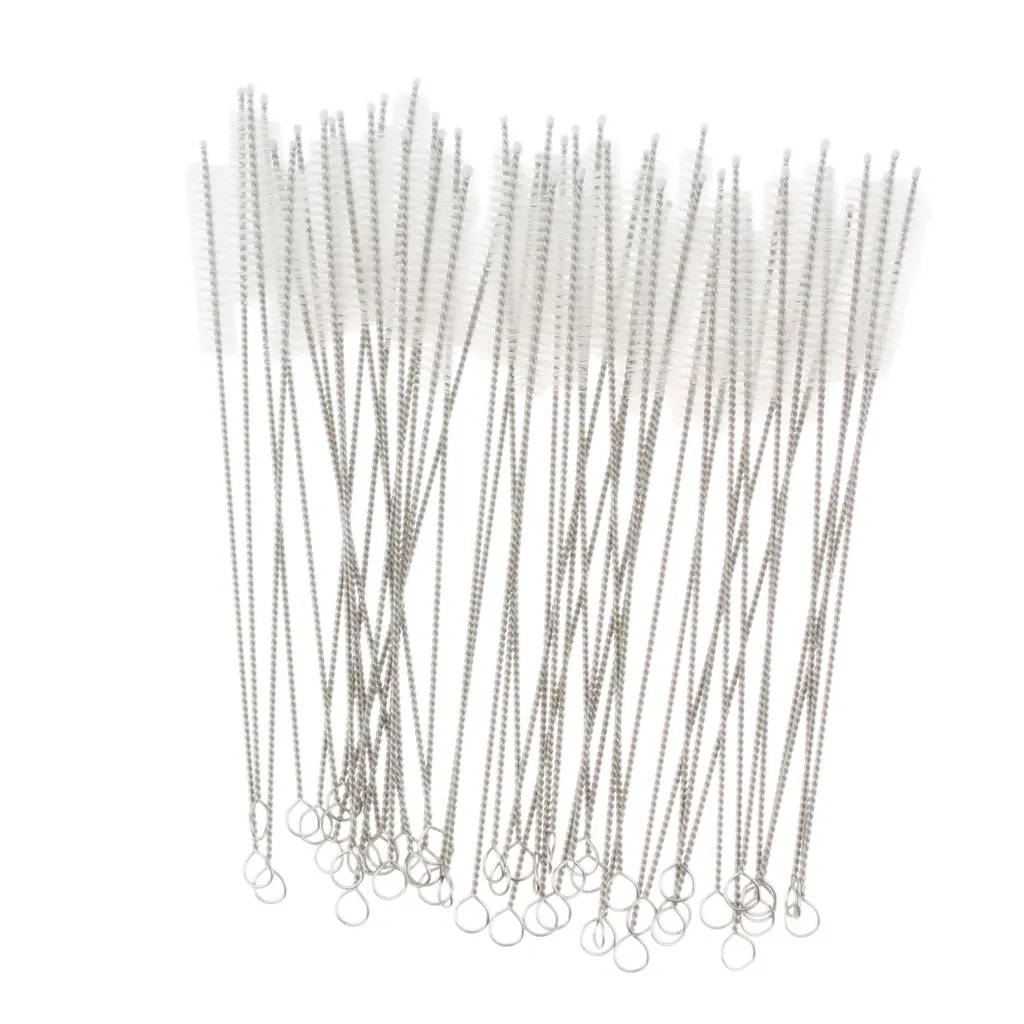 Stainless Steel Drinking Straw Cleaning Brushes Cleaner 200mm277E