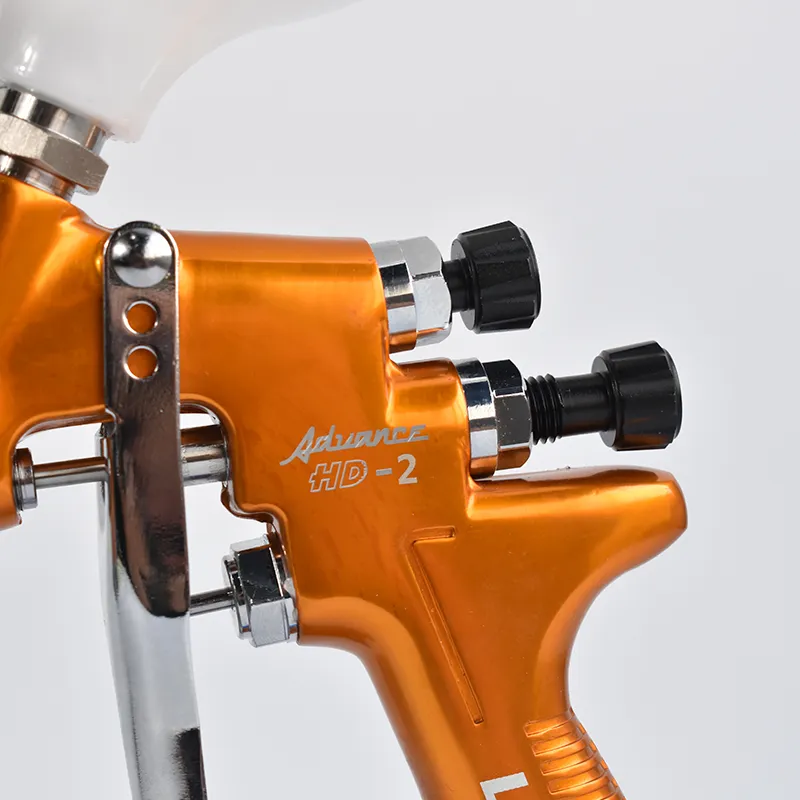 HD-2 HVLP Spray Gun Gravity Feed for all Auto Paint Topcoat and Touch-Up with 600cc Plastic Paint Cup291u