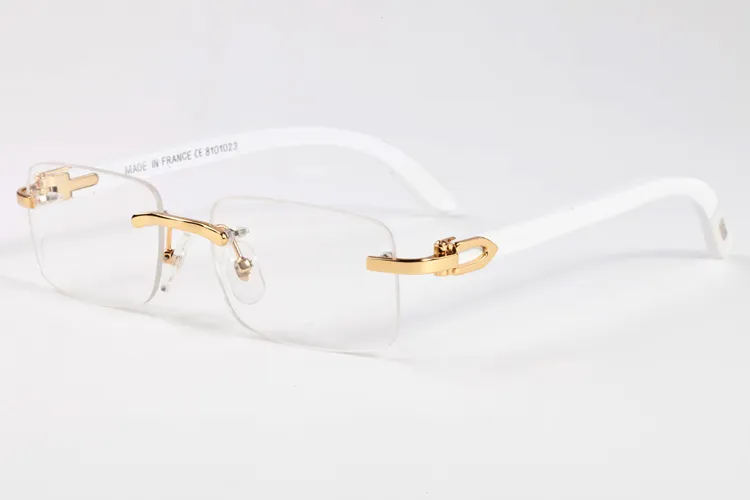 Bütün yeni manda gözlükleri güneş gözlükleri kadınlar erkekler kenarsız vintage yaz kedi göz stili marka tasarımcısı Bufalo boynuz gözlükleri popula324y