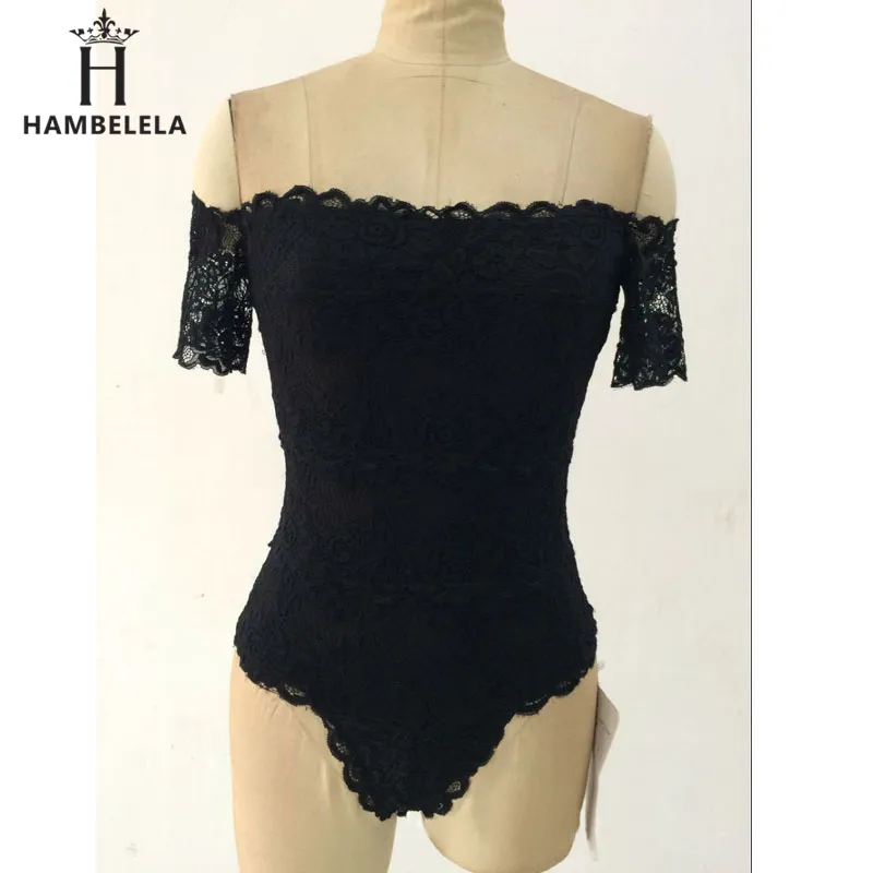 Elegant-Bodysuit-Tops-For-Womens-Summer-Short-Sleeve-Black-Lace-Off-Shoulder-Sexy-Bodycon-Playsuits-Jumpsuits (4)