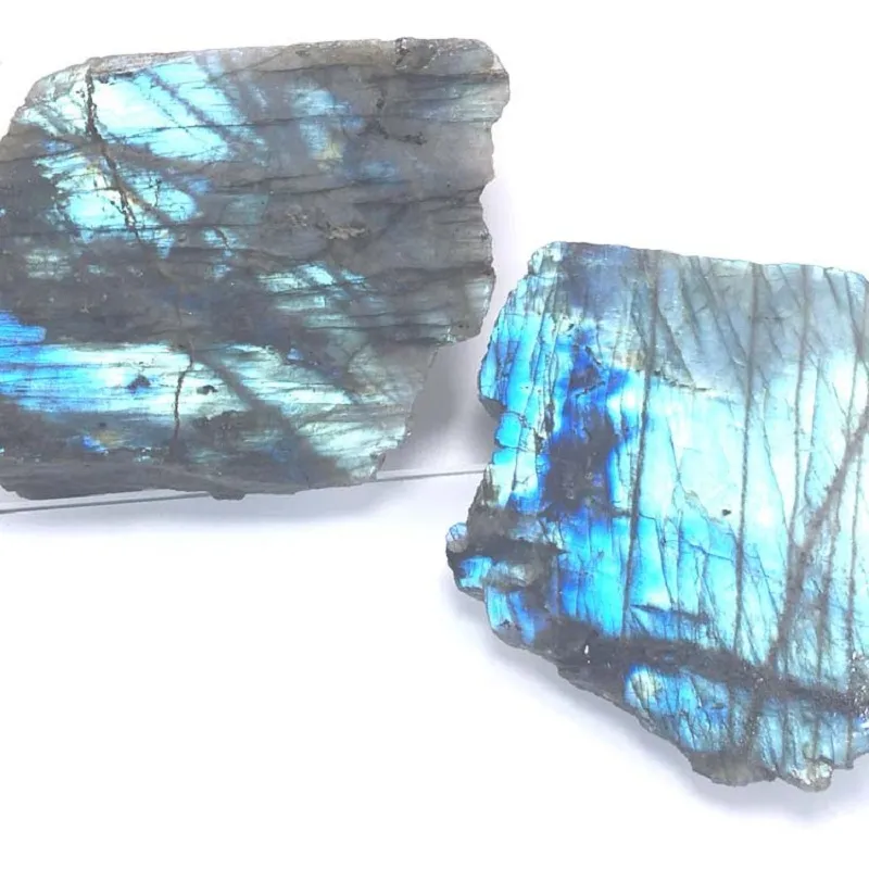 Cristalli di quarzo grezzo naturale labradorite grezza burattata Pietra di energia minerale Reiki la guarigione della pietra di cristallo303i