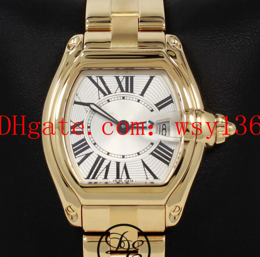 Najwyższej jakości damski ruch kwarcowy Watch W62018v1 2676 18k żółty złoty srebrny tarcza moda damska Wathces215k