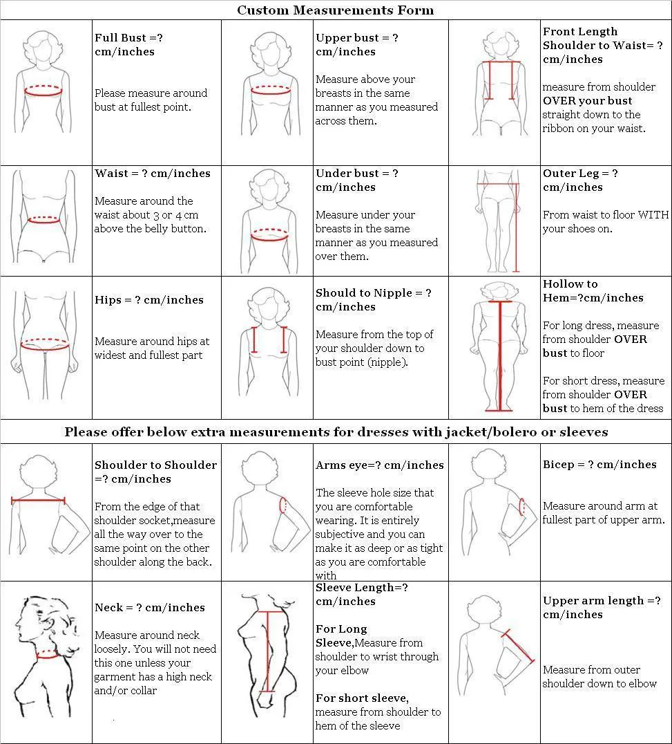 Custom Measurements Form