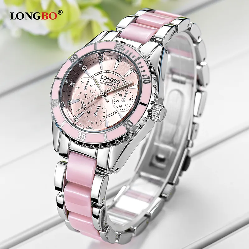 LONGBO De nieuwste topmode dames mesh riemhorloge Wild Lady Creative Fashion Gift Watch dameshorloges zilveren dameshorloges277i