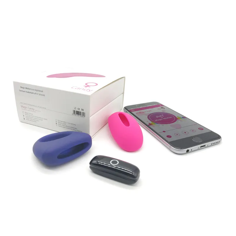 Magic Motion App Smart Ring Vibrator Sexspielzeug Bluetooth Control Bullets Candy Dante Set Vagina Klitoris Penis Verzögerung Cock Sleeve Y193901362