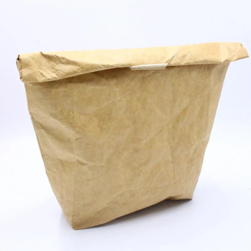 Bolsa organizadora contenedor reutilizable práctica bolsa de gran capacidad moda sólida papel multiusos aislado almuerzo duradero Eco-frien351P