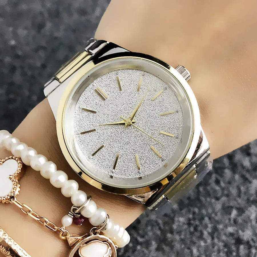 Orologi di marca di moda orologio da polso al quarzo con cinturino in acciaio metallico da donna M65240k
