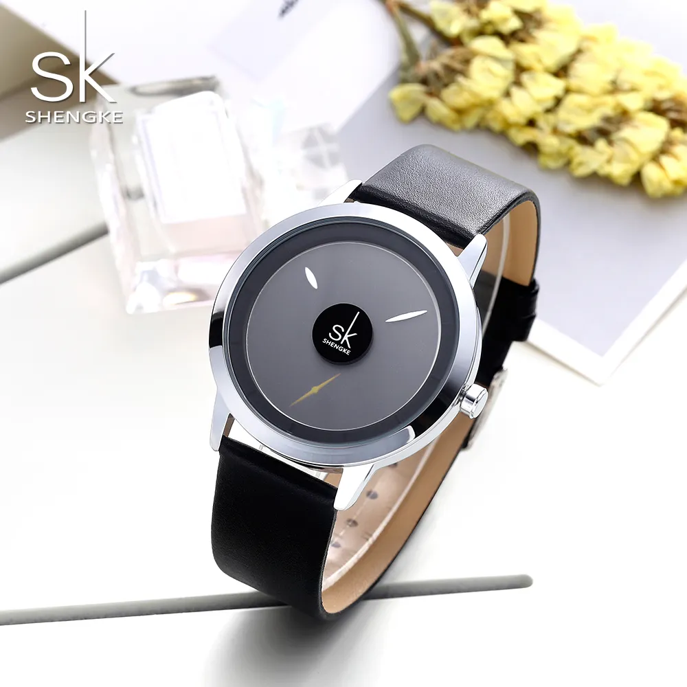 Shengke Paar Horloges Mode Quartz-Horloge Vrouwen Horloge Klok Relojes Mujer Casual Dameshorloge Montre Femme Creatieve Dial206p