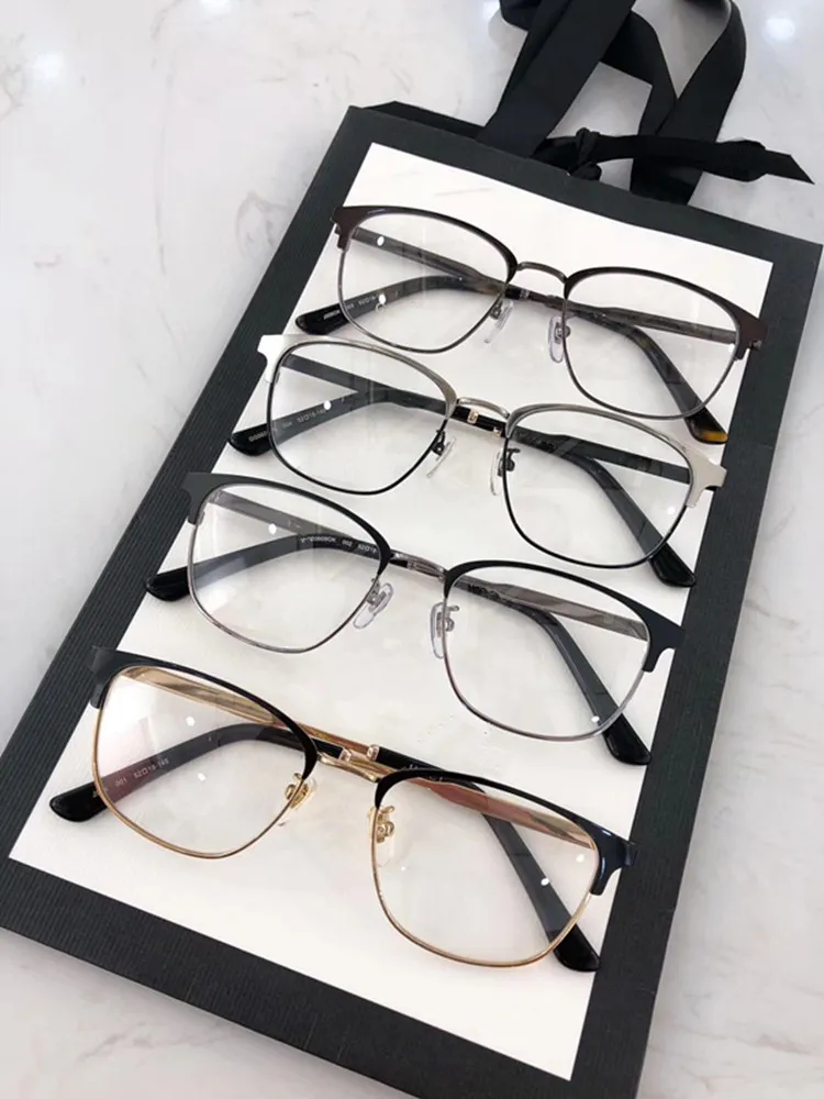 Ny kvalitet designad unisex ögonbrynsramglas G0609OK 52-18-145mm för fashional receptbelagda glasögon fullset förpackning case313j