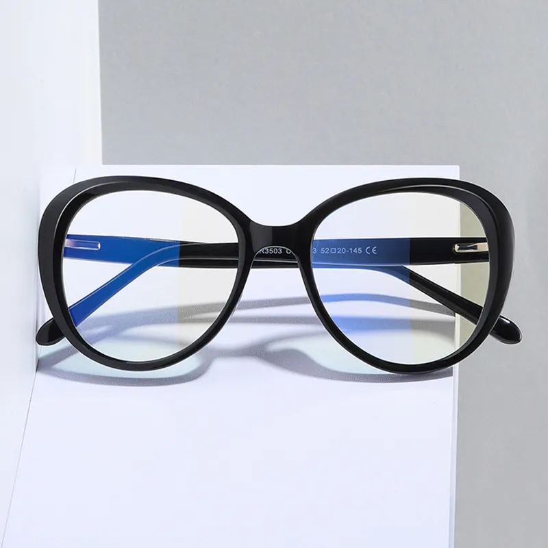 LNFCXI 2020 أنثى مضادة للضوء TR90 نظارات النساء الرجال الكامل
