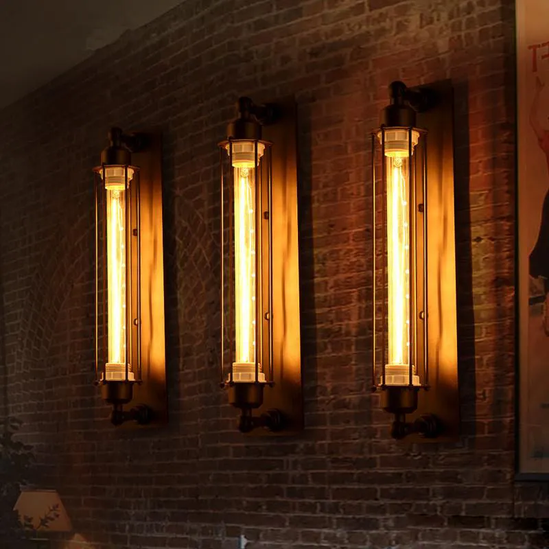 Antiquities Vintage Loft Industrial Vintage Edison Wall Light Lampa BASK RETURENT LAMPY WIDANT LAMPY Sufit Light286J