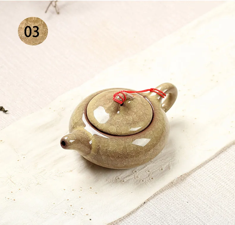 Chińskie tradycyjne lodowe glazury herbaty eleganckie zestawy herbaciane serwis chiński czerwony czajni