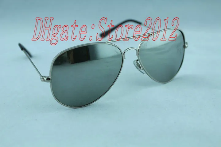 Alta qualidade Vassl Homens Mulheres Designer Clássico Piloto Óculos de Sol Óculos de Sol Moldura Dourada Verde 58mm e 62mm Lente Óculos Vem com B1749