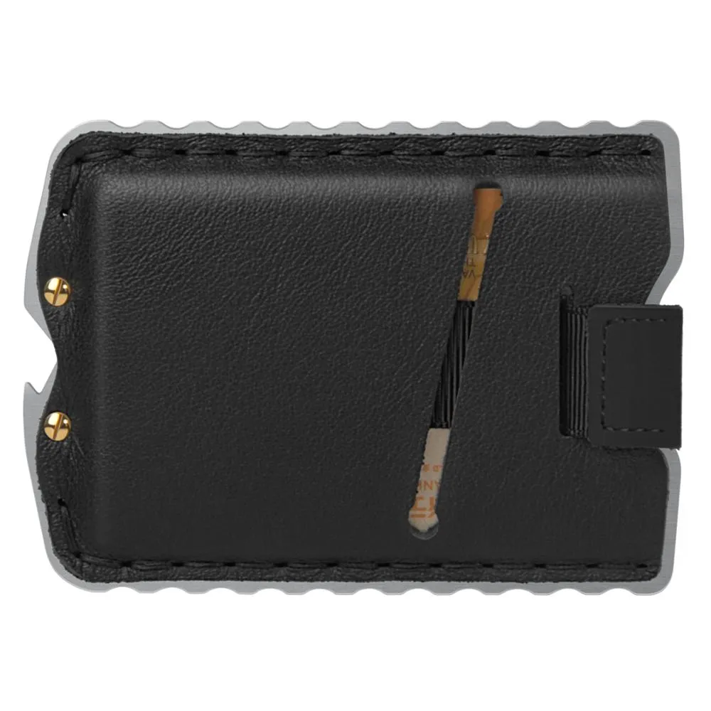 Zeeker Men Skelles Slim Front Pocket Card Держатель кошелек минималистский подлинный кожаный кошелек 279E279E