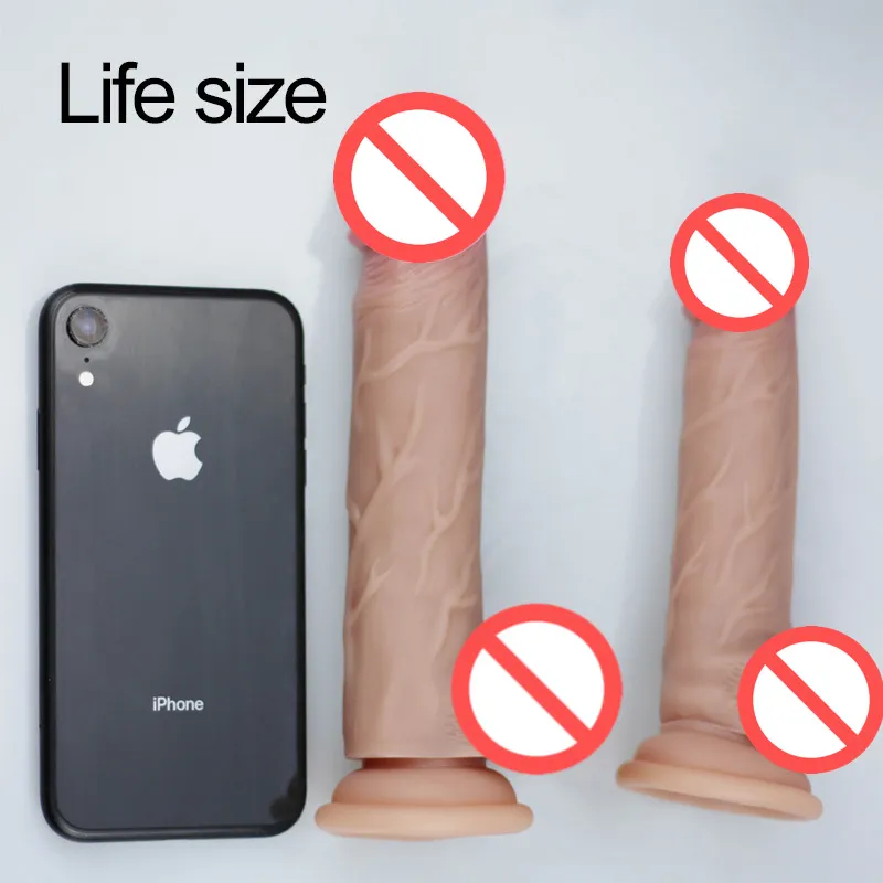 Huid voelen realistische penis super enorme grote dildo met zuignap seksspeeltjes voor vrouw vrouwelijke masturbatie lul