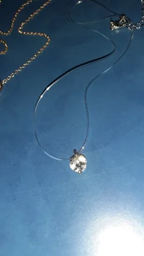 Meerjungfrau Träne Halskette Meteorit Anhänger Transparente Angelschnur Unsichtbare Damen Modeschmuck Schlüsselbeinkette