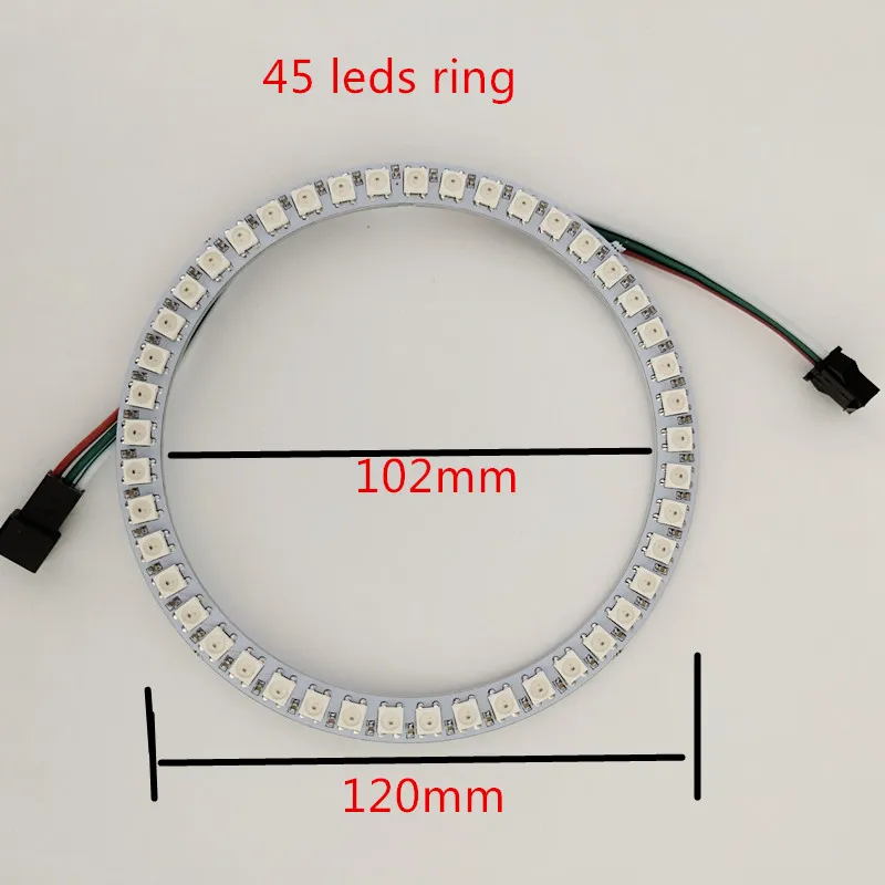 Anneau LED WS2812B, 16, 24, 35, 45 Bits, WS2812B, SK6812, 5050, couleur de rêve, WS2812, IC 5050, rvb intégré, adressable, DC5V2655