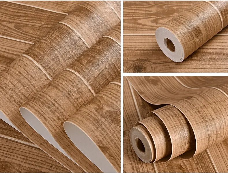 Tapeta drewna imitacja drewniana sypialnia z drewna sufit w chińskim stylu salonu sklep 3D drewno tapeta 302c