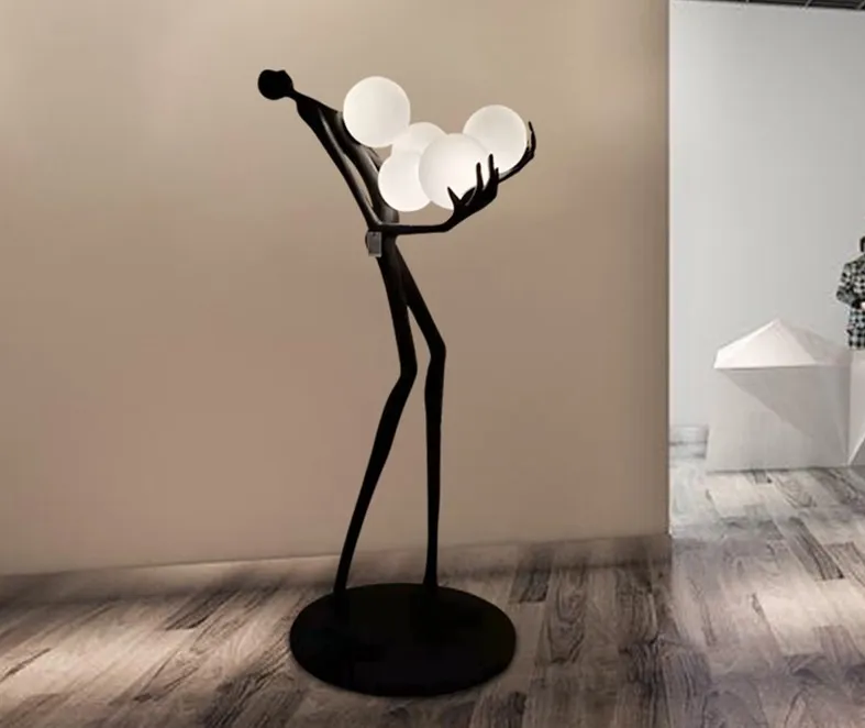 Nordique moderne résine art étude stand lumière lampadaire chambre salon E27 lampes de table luminaires décor à la maison Luminaire LL258V