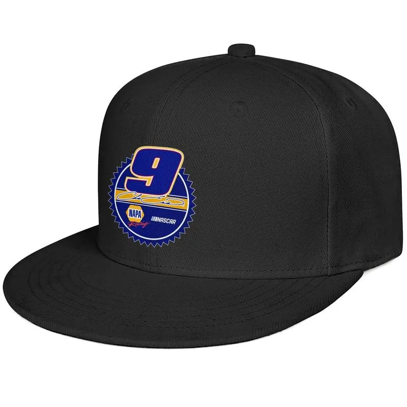 Chase Elliott No9 Herren- und Damen-Baseballkappe mit Snap-Back, individuell personalisiert, Hip Hop, flache Krempe, NASCAR 9 Logo 9 2019 Hooters Ora4223178