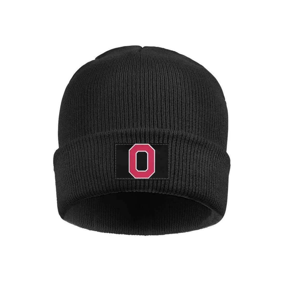 Ohio State Buckeyes Męskie Women039s podwójna warstwowa czapka Classic Beanie Hat Unisex Football Logo White Marble Print Gay Pride R8583185