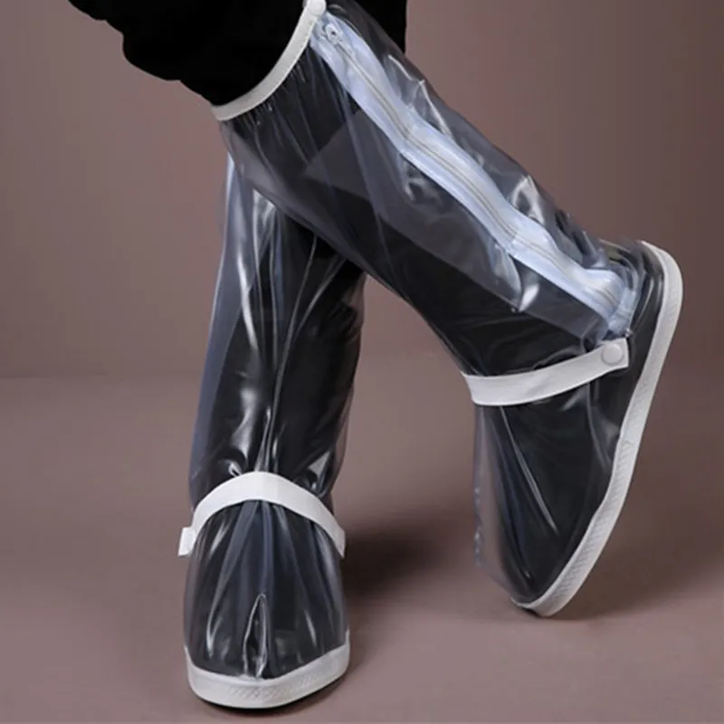 Mstacchi homens reutilizável chuva overshoes à prova d 'água lazer esporte homem mid-bezerro capa à prova de chuva botas de chuva sapatos de água t200630