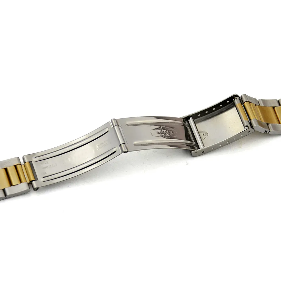 13 mm 17 mm 20 mm dla Rolex Watch Mężczyźni Watch Watch Pas Pas Silver lub Gold Curved End Solid SS Watch Pasp188i