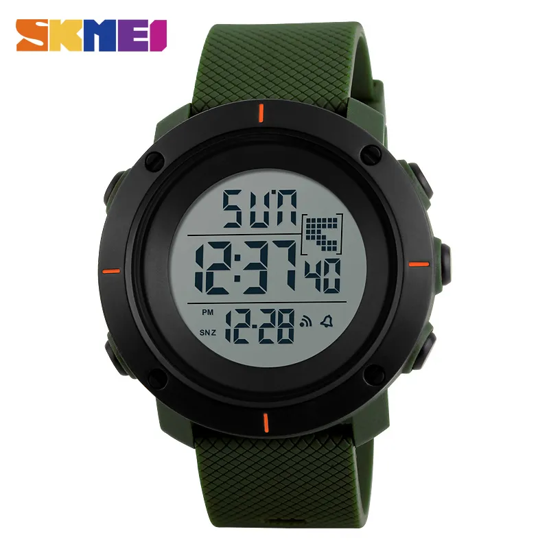 Skmei Outdoor Sport Watch Men Multifonction Chronograph 5bar Imperping Alarm Watchs numériques Reloj Hombre 1213257M