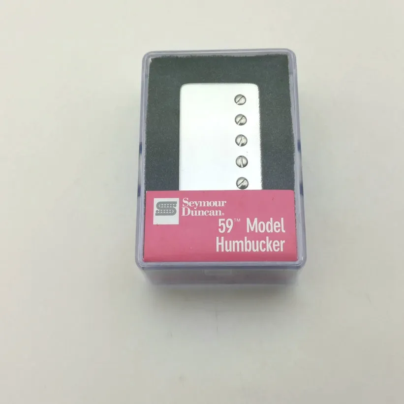 SH1n 59 und SH4 JB Modell 4C Humbucker-Tonabnehmer. Neusilber-Abdeckungsset