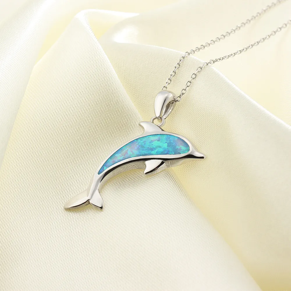 Новейшая китайская фабрика, прямая продажа рождественского праздника, модное ожерелье из сплава для женщин, ожерелье с дельфином201K