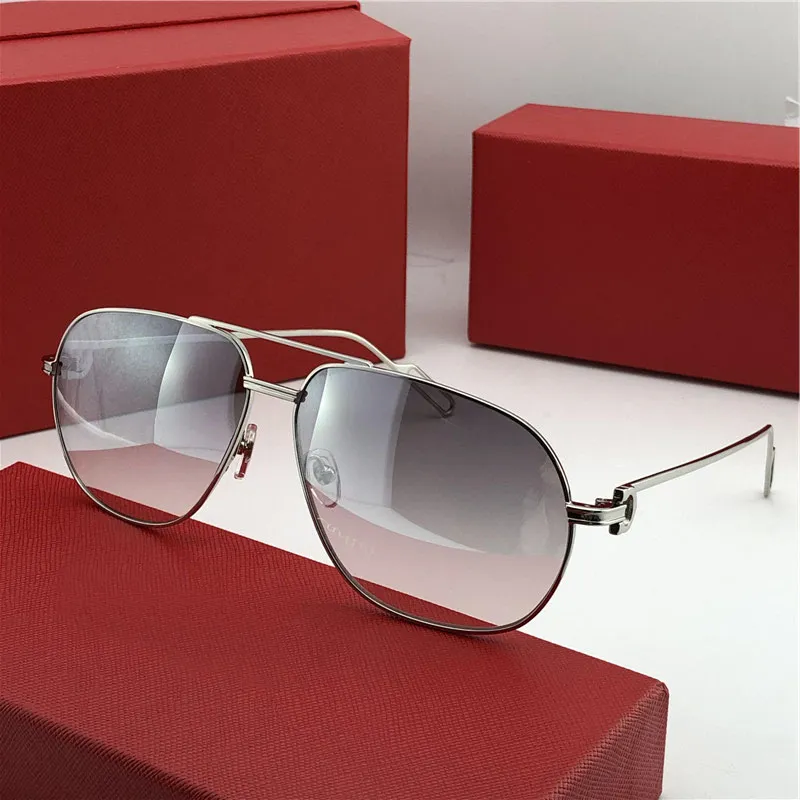 Toute nouvelle mode hommes lunettes de soleil cadre pilote 0111 design hommes marque designer cadre en métal design de qualité supérieure avec case284U