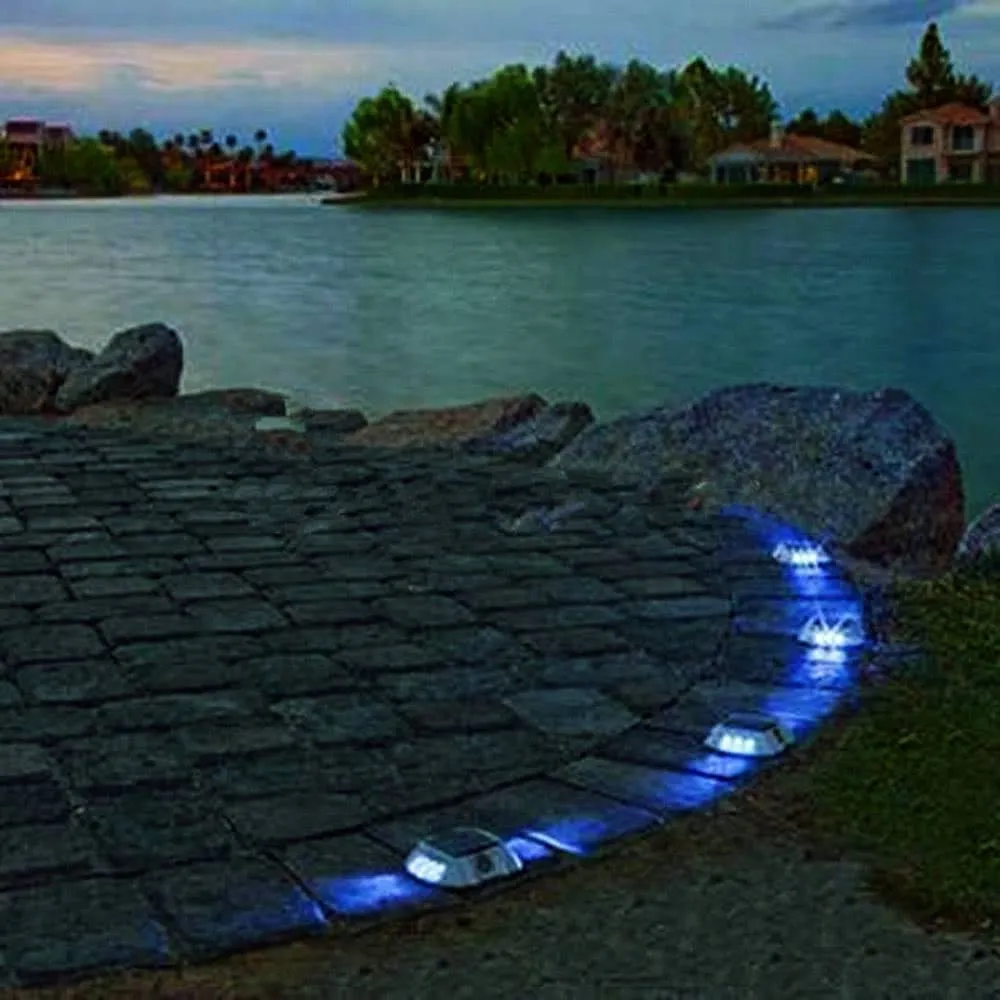 Luzes de inundação solares jardim quintal lâmpadas de rua sensor de iluminação movido a energia solar led lâmpada do parafuso prisioneiro da estrada azul outdoor240a