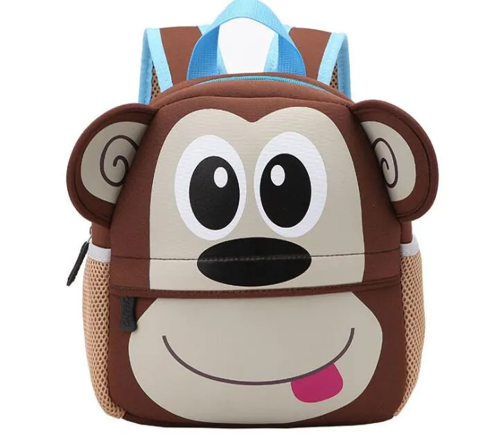 School Bags Kid Toddler Backpack Kindergarten Shoulder Bag Baby Cartoon Animal Bag for 2-5years baby203U