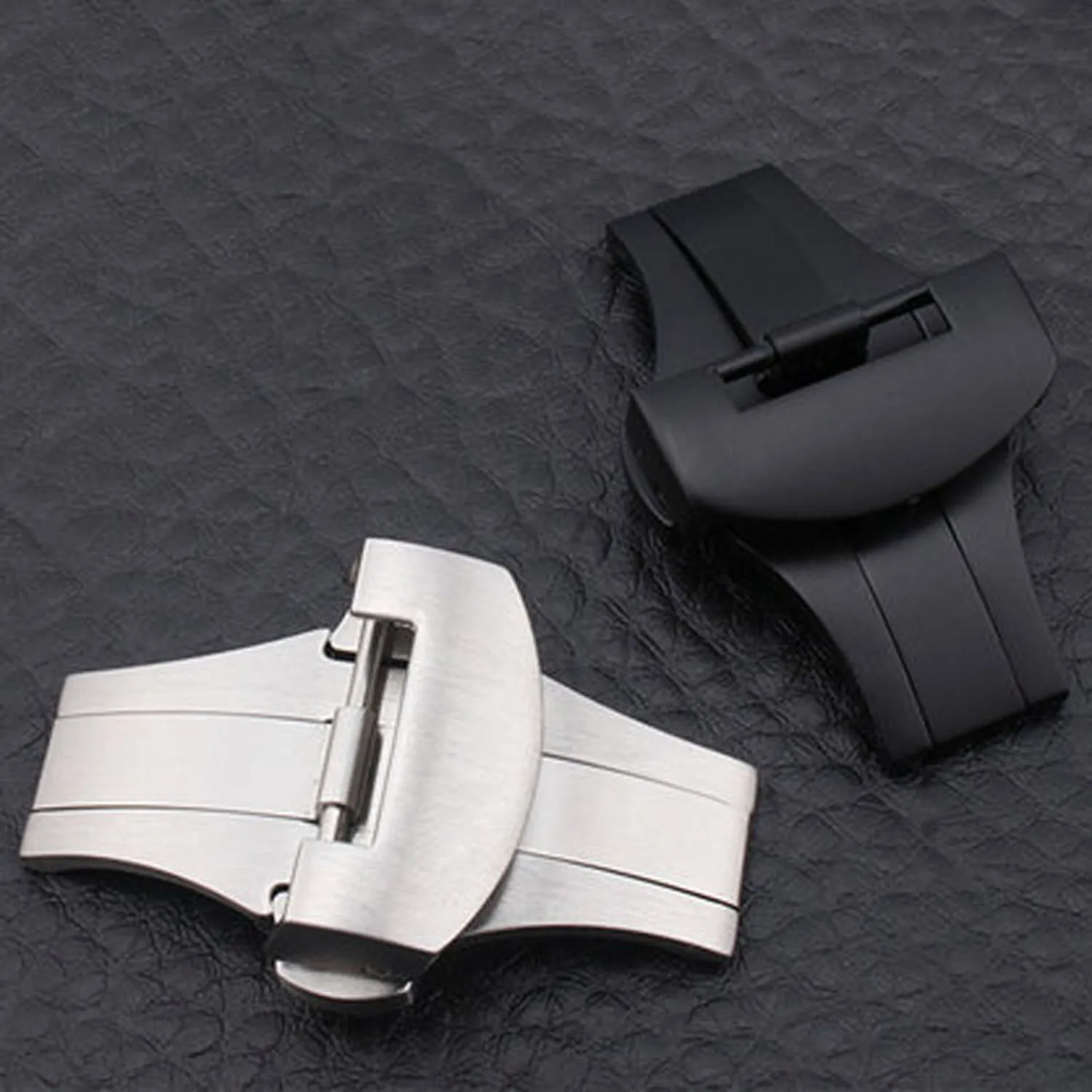 22mm Silvery PAM OEM Deployment Clasp PAM PR-SF Folding CLasp for PAM PAM111 Rubber Leather strap Watch Band218m