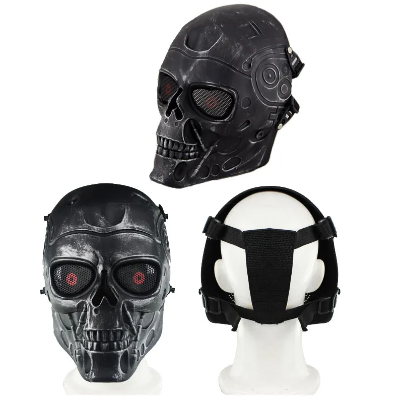 Wüste Corps Maske Outdoor Sports Geräte Schutzausrüstung Full Face Taktische Airsoft Terminator Maske NO03-114