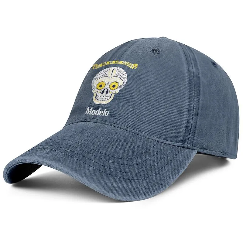 Modelo Beer Skull unisex dżinsowa czapka baseballowa golf moda spersonalizowane czapki especie especial modelo-especial-1 modelo-especial317n